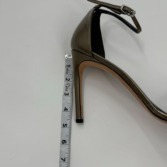 Stuart Weitzman Iconic Nudistsong Ankle Metallic Leather Strappy High Heel Sanda - Picture 10 of 10